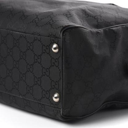 Gucci Nylon Monogram Large Duffle Bag Black 11 of 11