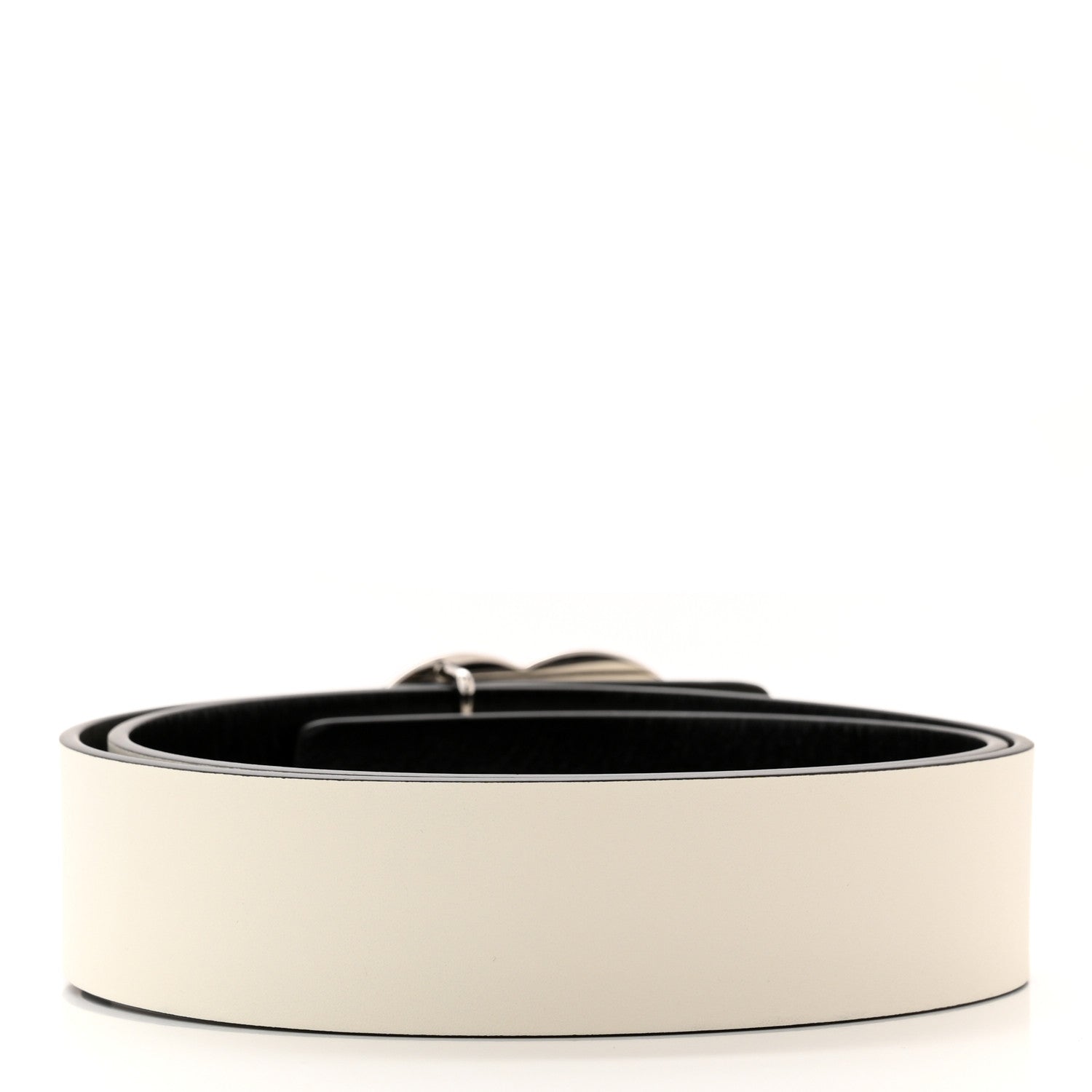 Chanel Calfskin CC Reversible Belt 80 Black White 3 of 7