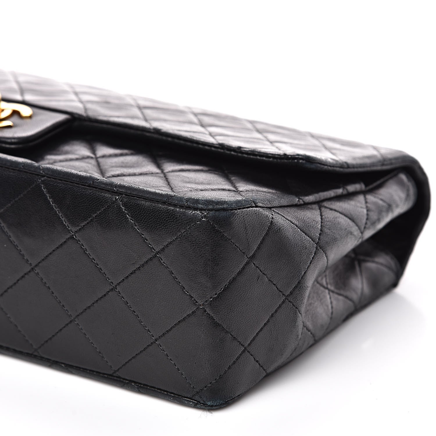 Chanel Lambskin Quilted Medium Single Flap Black 10 of 16