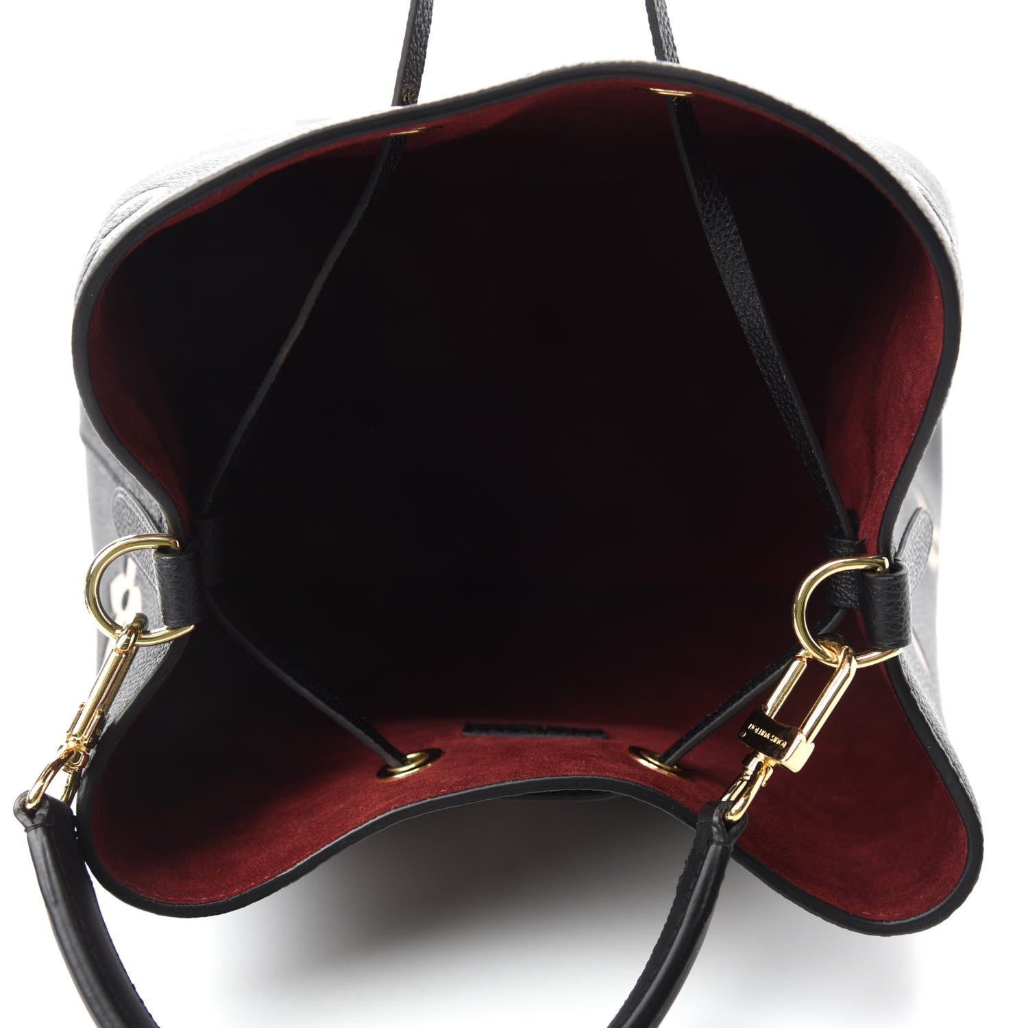 Louis Vuitton Empreinte Monogram Giant Neonoe MM Black Beige 6 of 10
