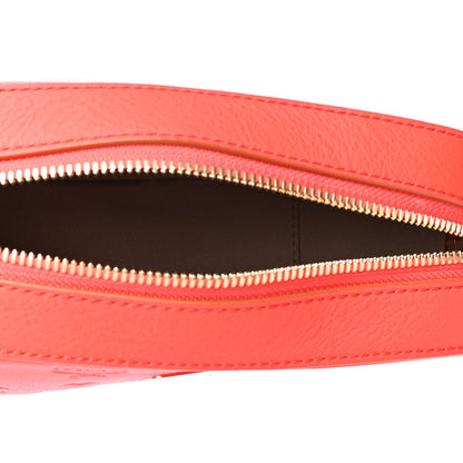 MCM Calfskin Ottomar Monogram Klara Crossbody Bag Hot Coral 4 of 4
