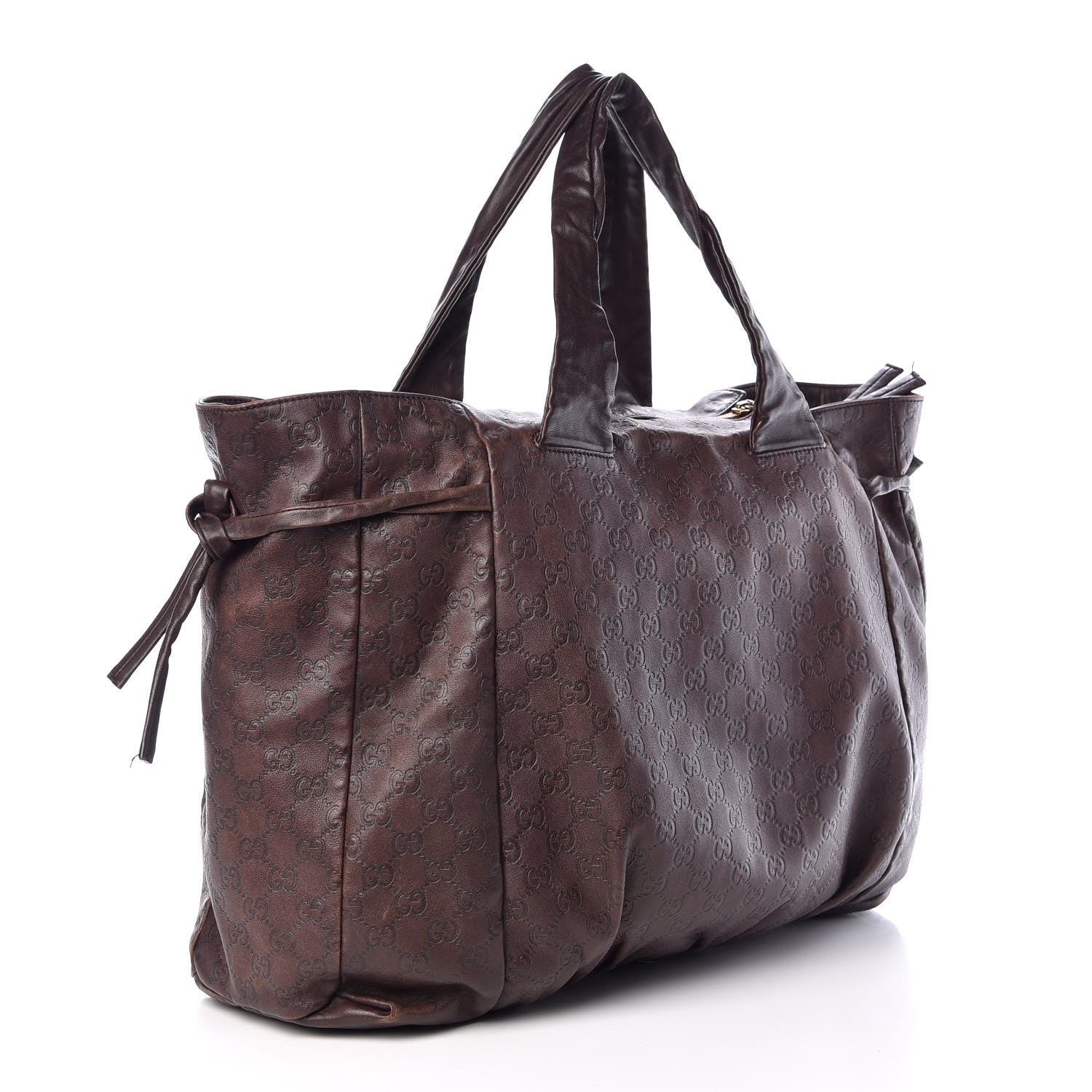 Gucci Guccissima Large Hysteria Tote Brown 3 of 13