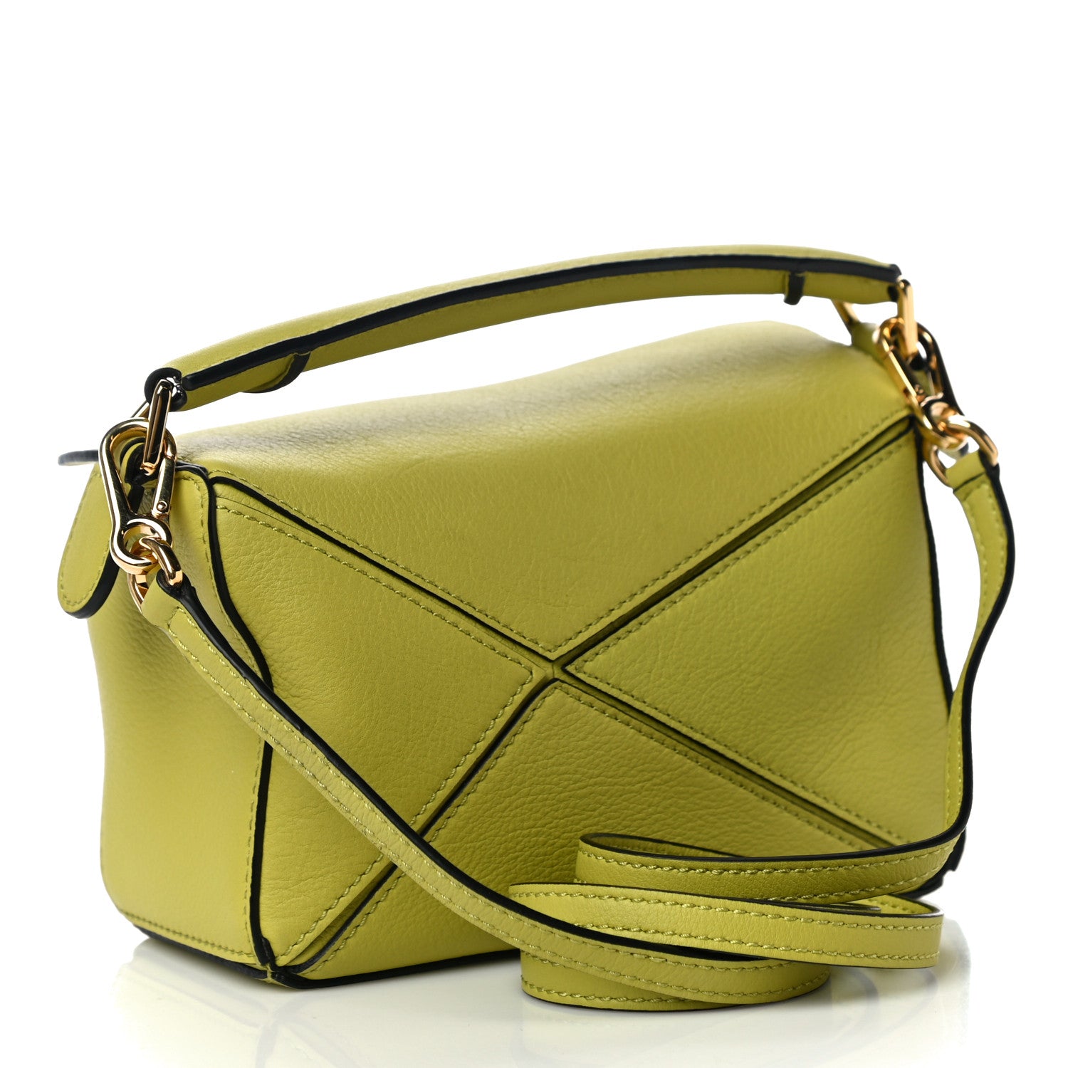Loewe Calfskin Mini Puzzle Bag Green 3 of 9