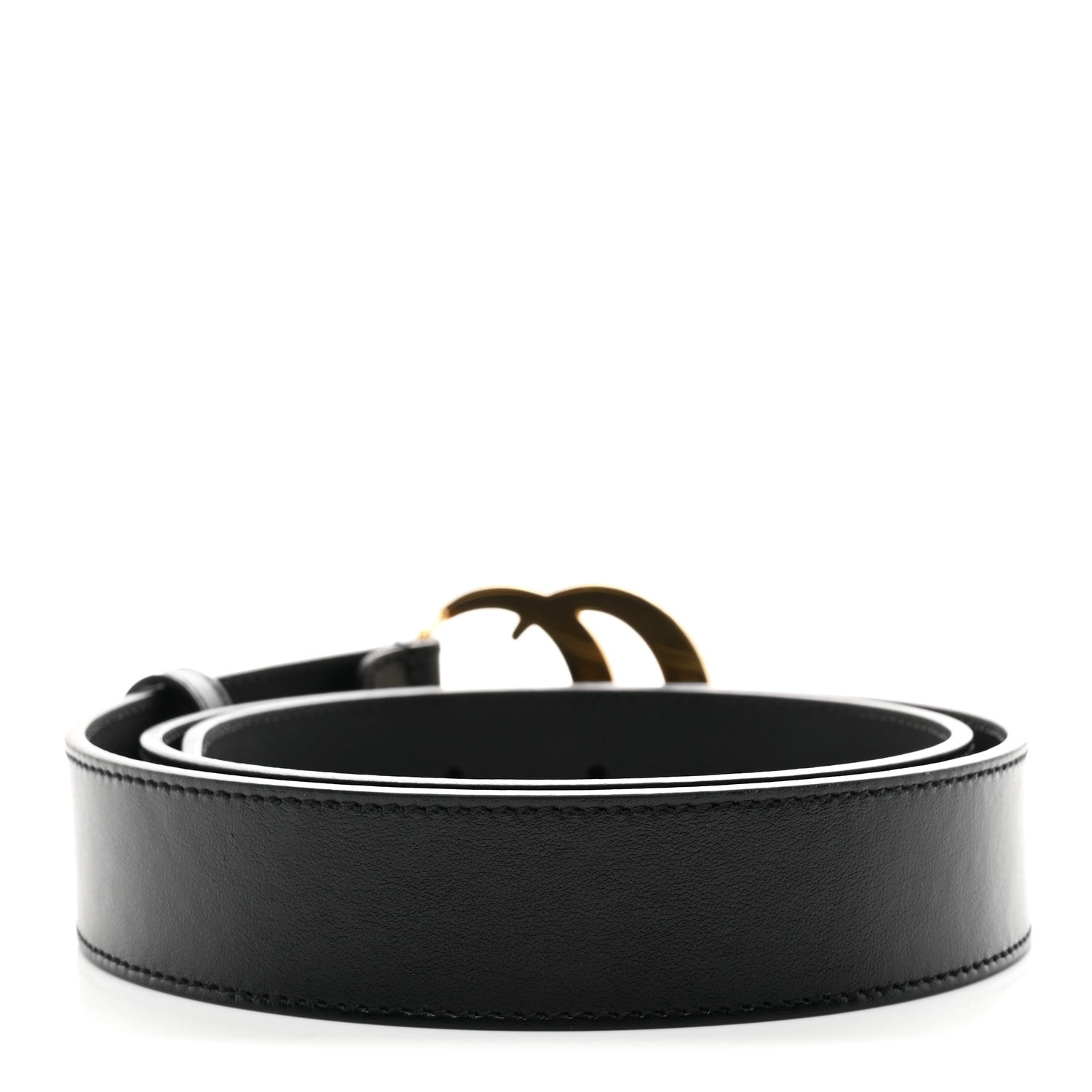 Gucci Calfskin Double G 30mm Belt 80 32 Black 2 of 6