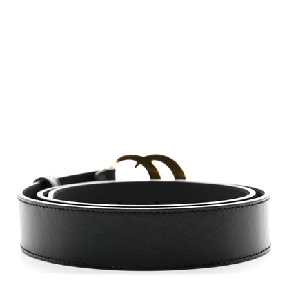 Gucci Calfskin Double G 30mm Belt 80 32 Black 2 of 6