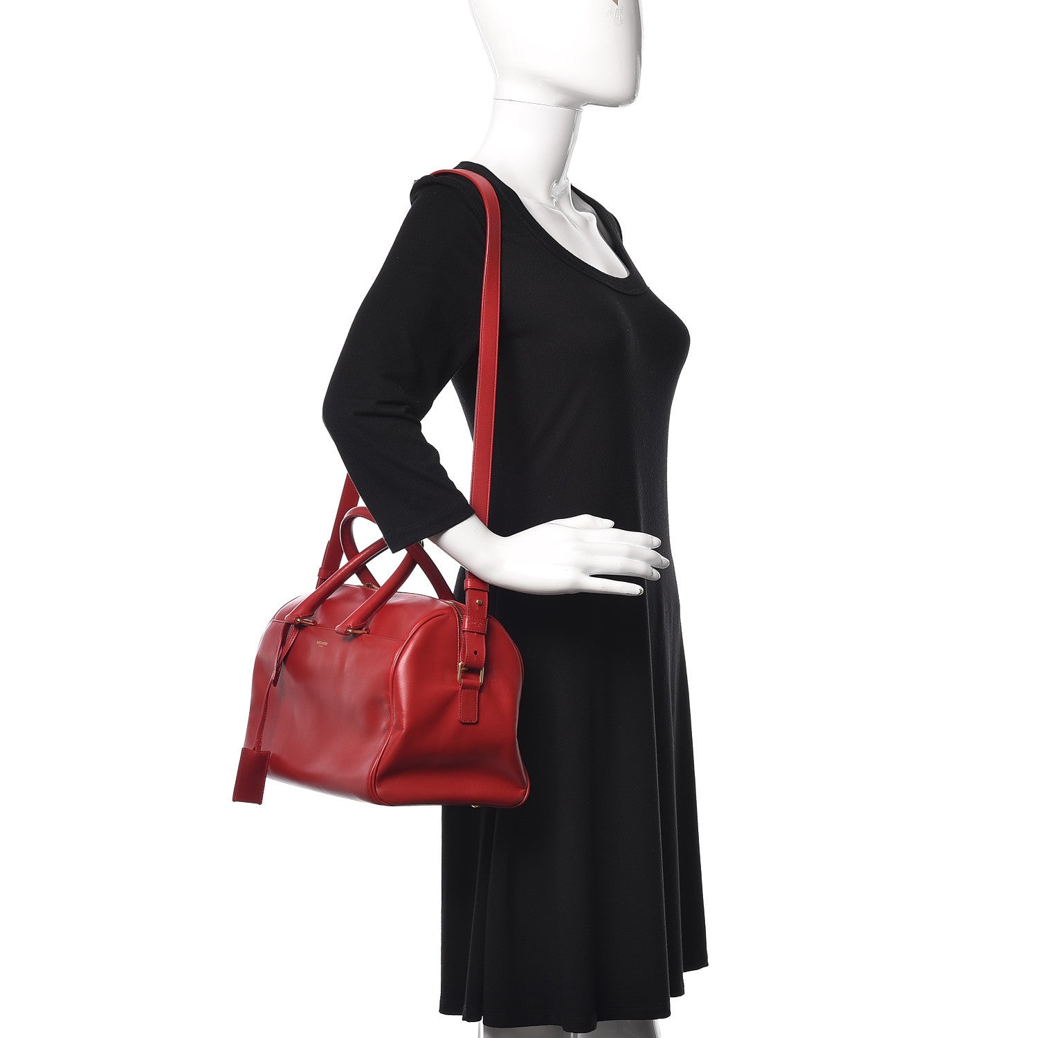 Saint Laurent Calfskin Classic Baby Duffle Red 2 of 21