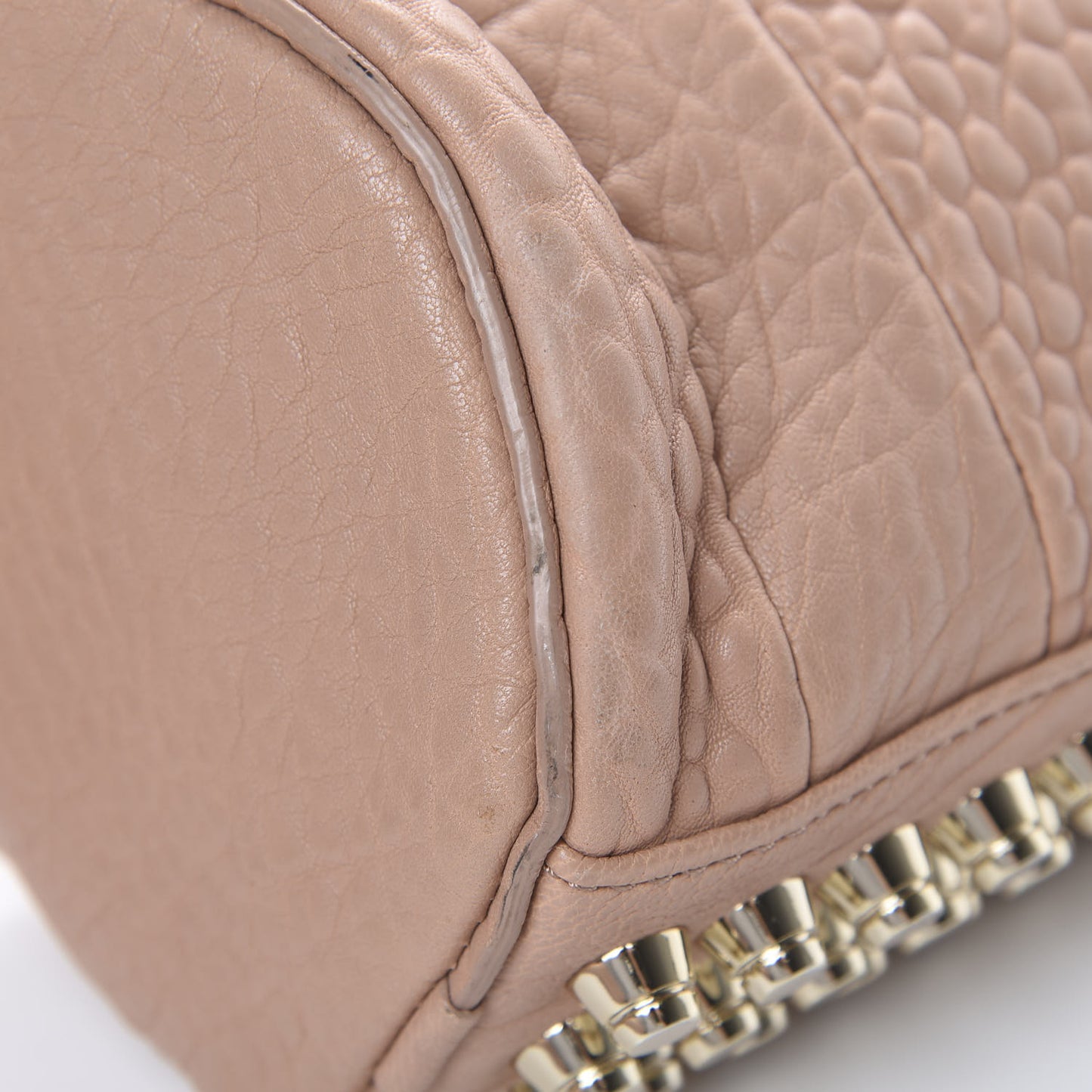 Pebbled Lambskin Mini Rockie Blush Pale Gold Hardware
