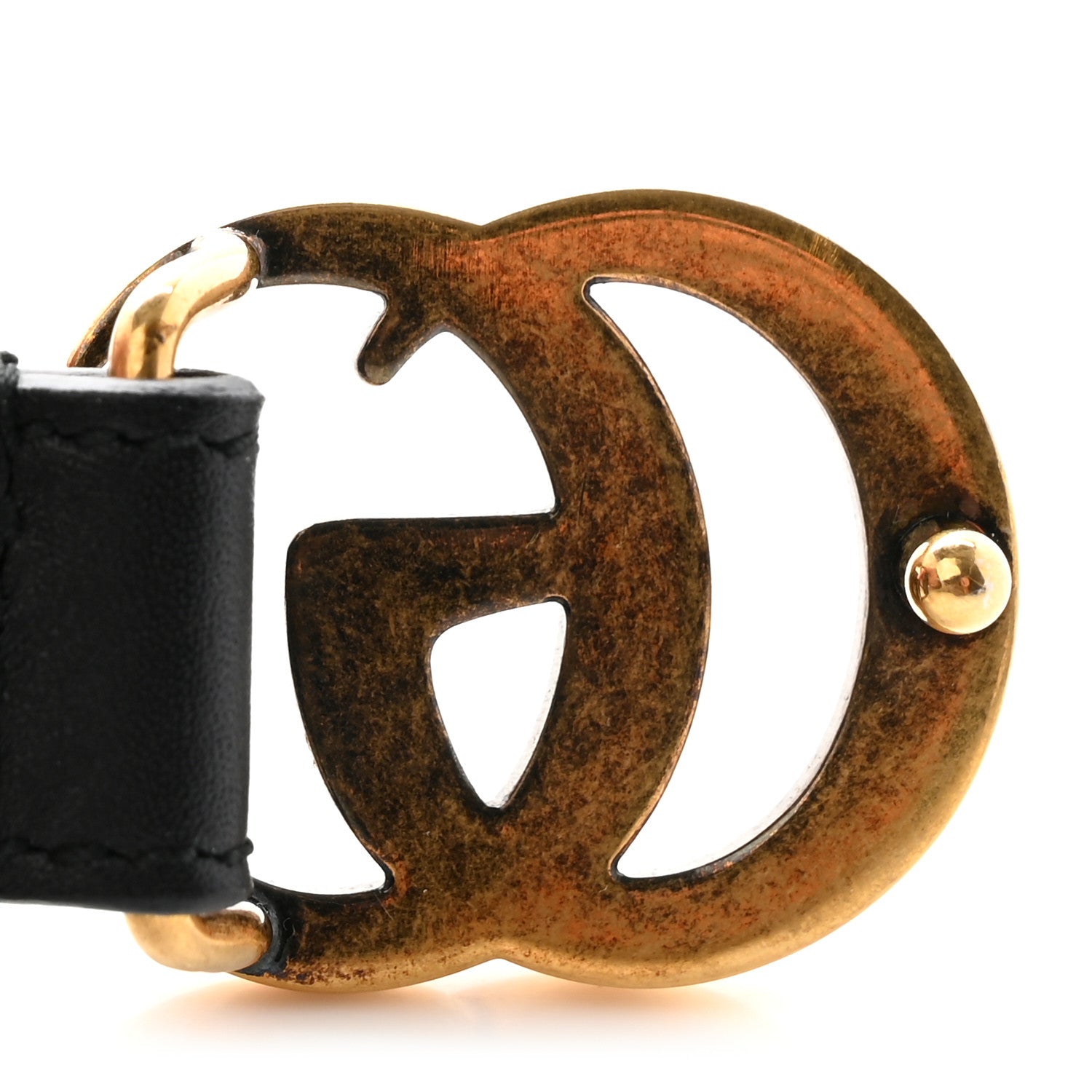Gucci Calfskin Double G 20mm Belt 95 38 Black 9 of 9