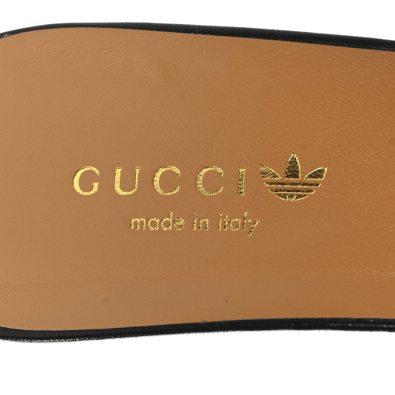 Gucci X ADIDAS Malaga Kid Fur Horsebit High Heel Mules 39.5 Black White 9 of 11