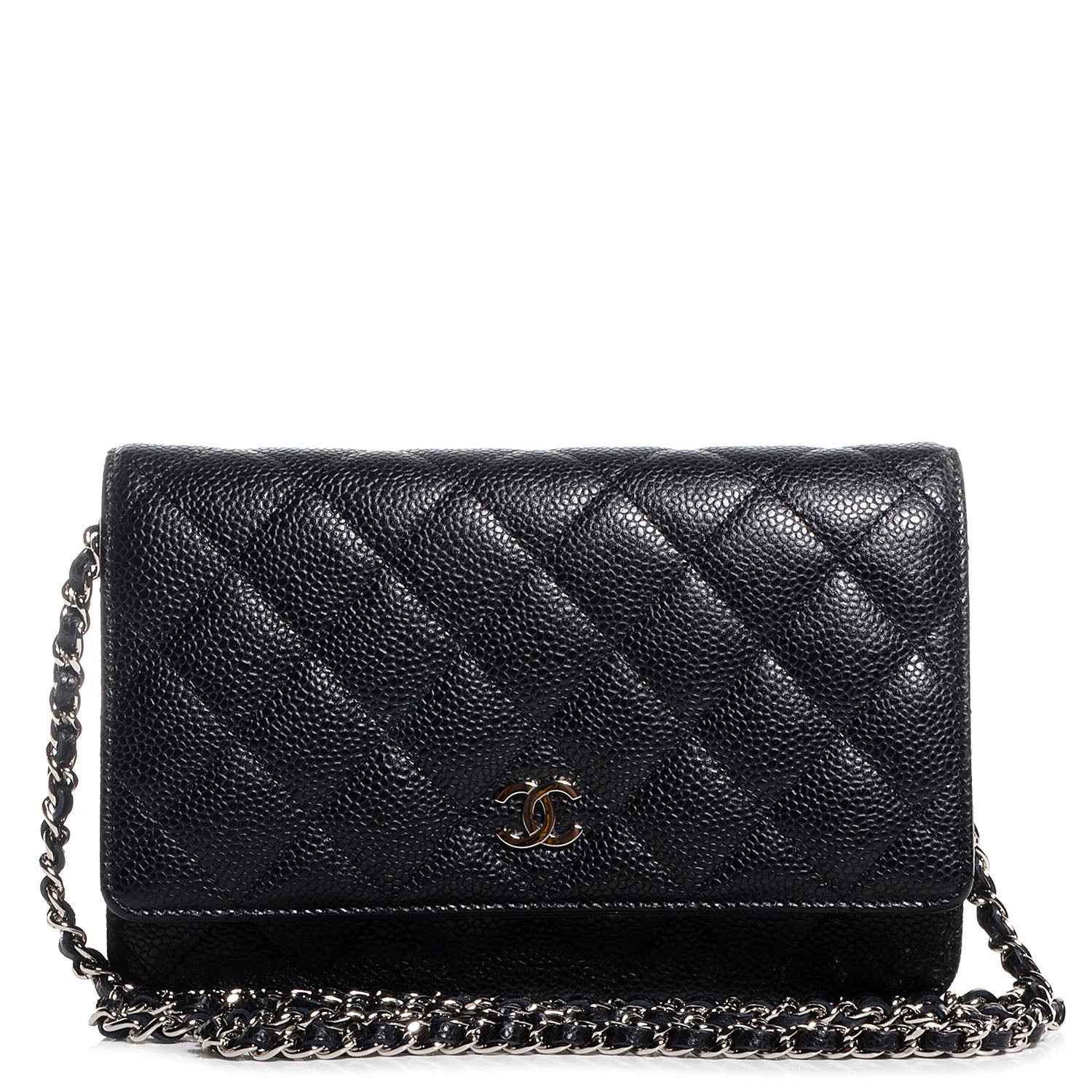 Chanel Caviar Quilted Wallet On Chain WOC Black 1 of 9