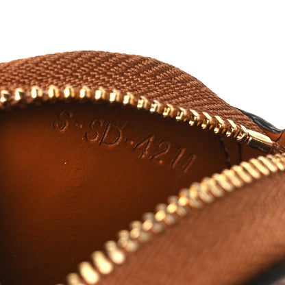 Celine Smooth Lambskin Small Triomphe Oval Coin Purse Tan 5 of 6