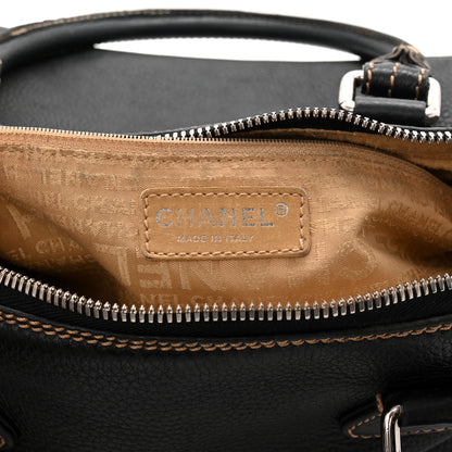 Chanel Calfskin Large Tassel Bowler Black 6 of 11