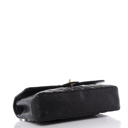 Chanel Caviar Quilted Medium Double Flap Black 3 of 12