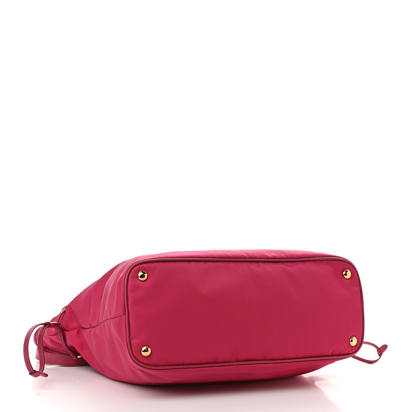 Tessuto Nylon Saffiano Shopping Tote Ibisco