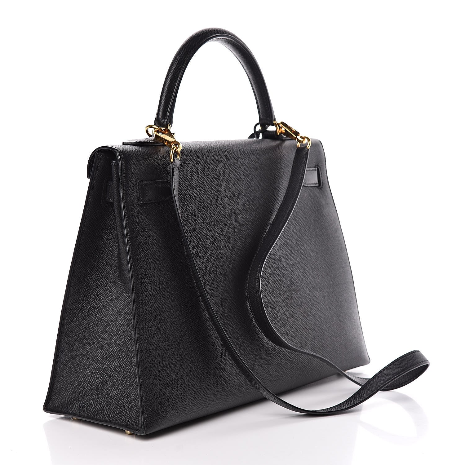 Hermes Epsom Kelly Sellier 32 Black 3 of 10