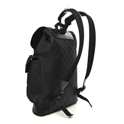 Louis Vuitton Taurillon Monogram Christopher MM Backpack Black 3 of 9