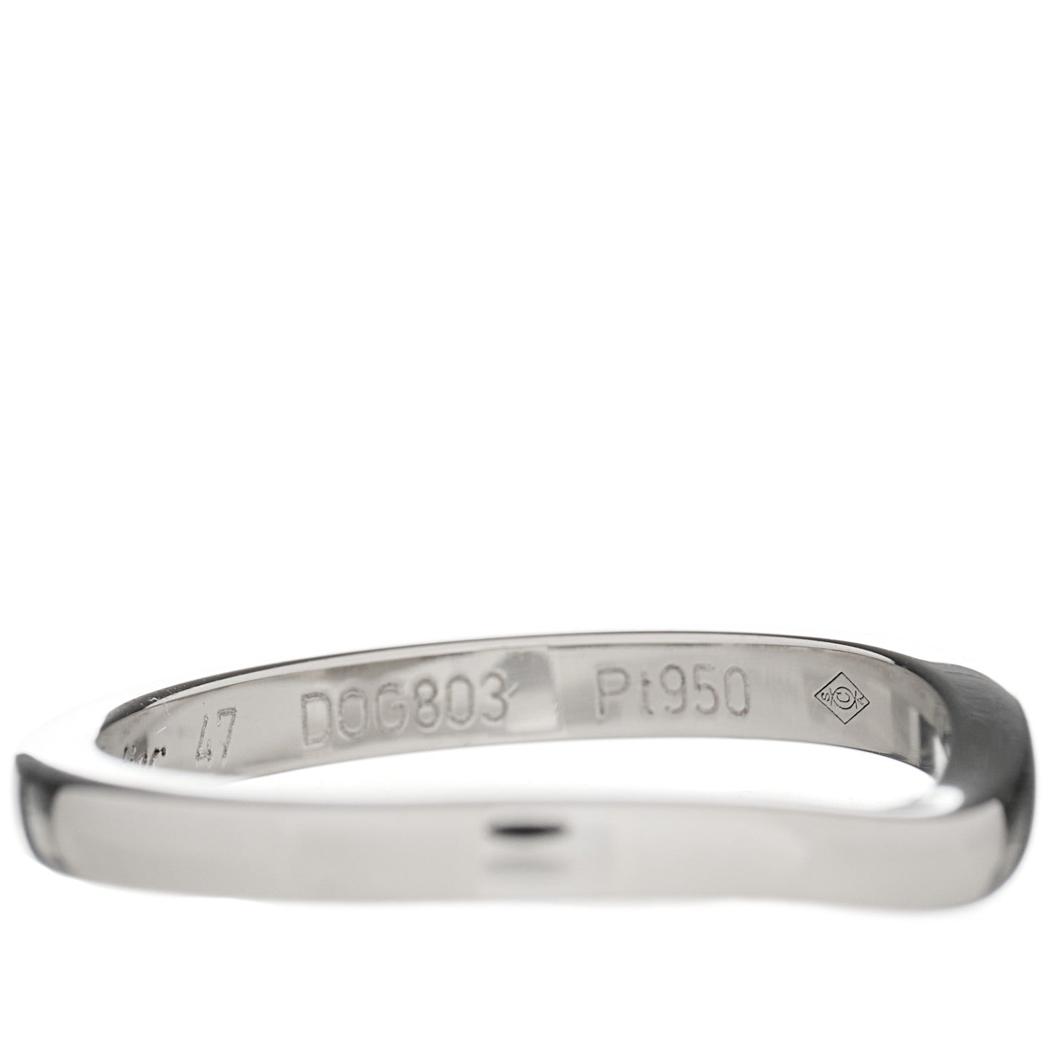 Cartier Platinum 2mm Ballerine Curved Wedding Band Ring 47 4 4 of 4