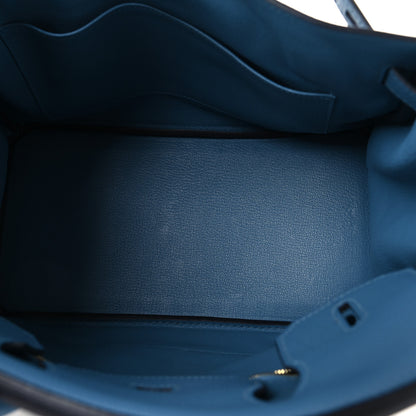 Hermes Togo Birkin 30 Bleu Azur 4 of 12