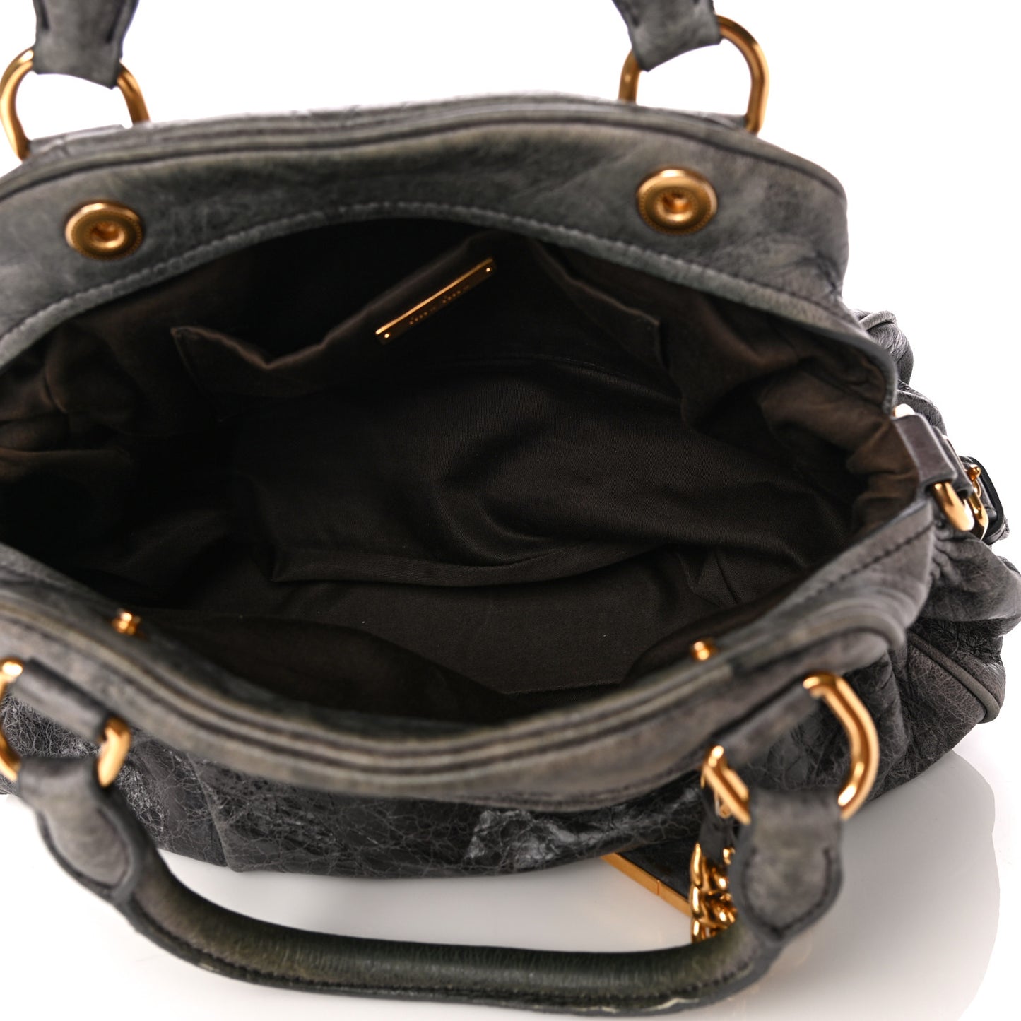 Vitello Lux Zip Tote Black