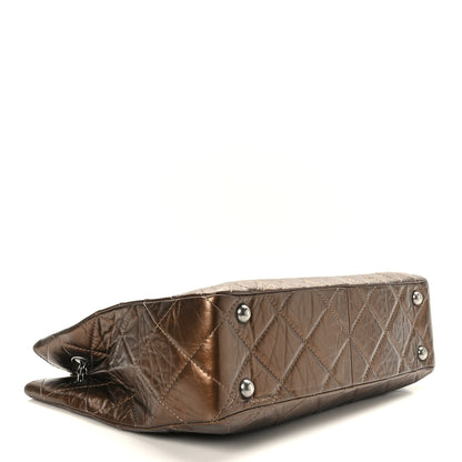 Chanel Aged Calfskin Reissue 2.55 Tote Bronze 4 of 9