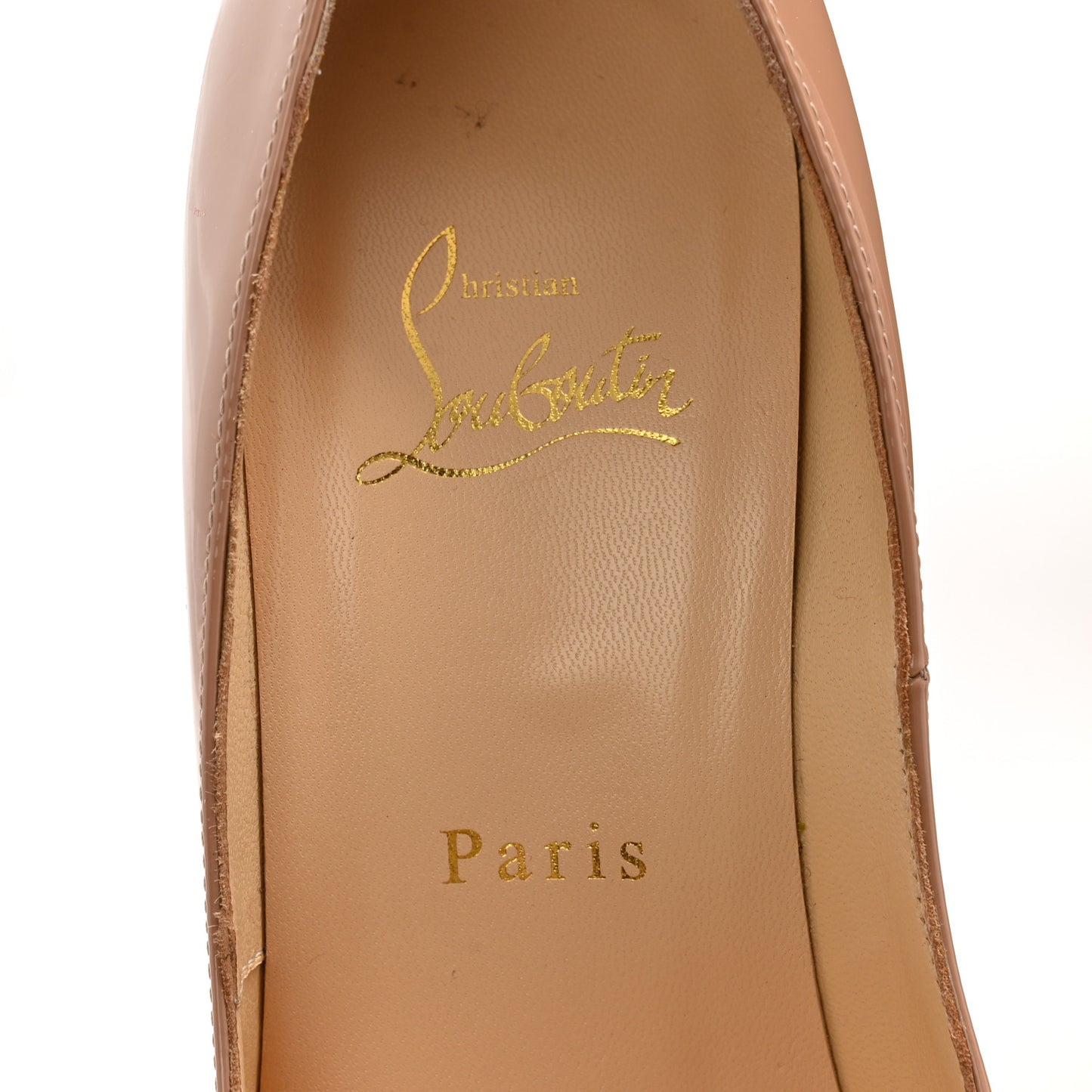 Patent Lady Peep 150 Pumps 38 Nude