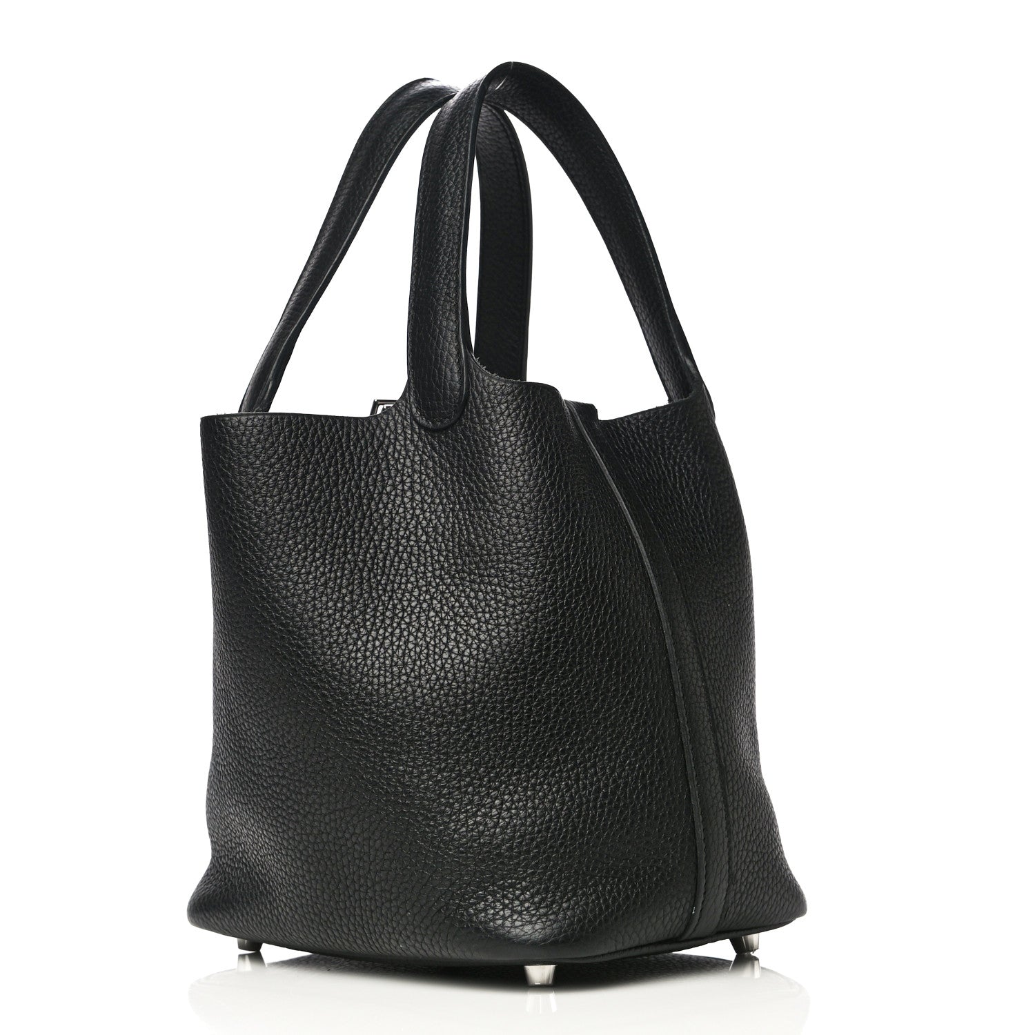 Hermes Taurillon Clemence Picotin Lock 18 PM Black 3 of 11