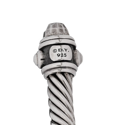 David Yurman Sterling Silver 5mm Cable Renaissance Bracelet 3 of 4