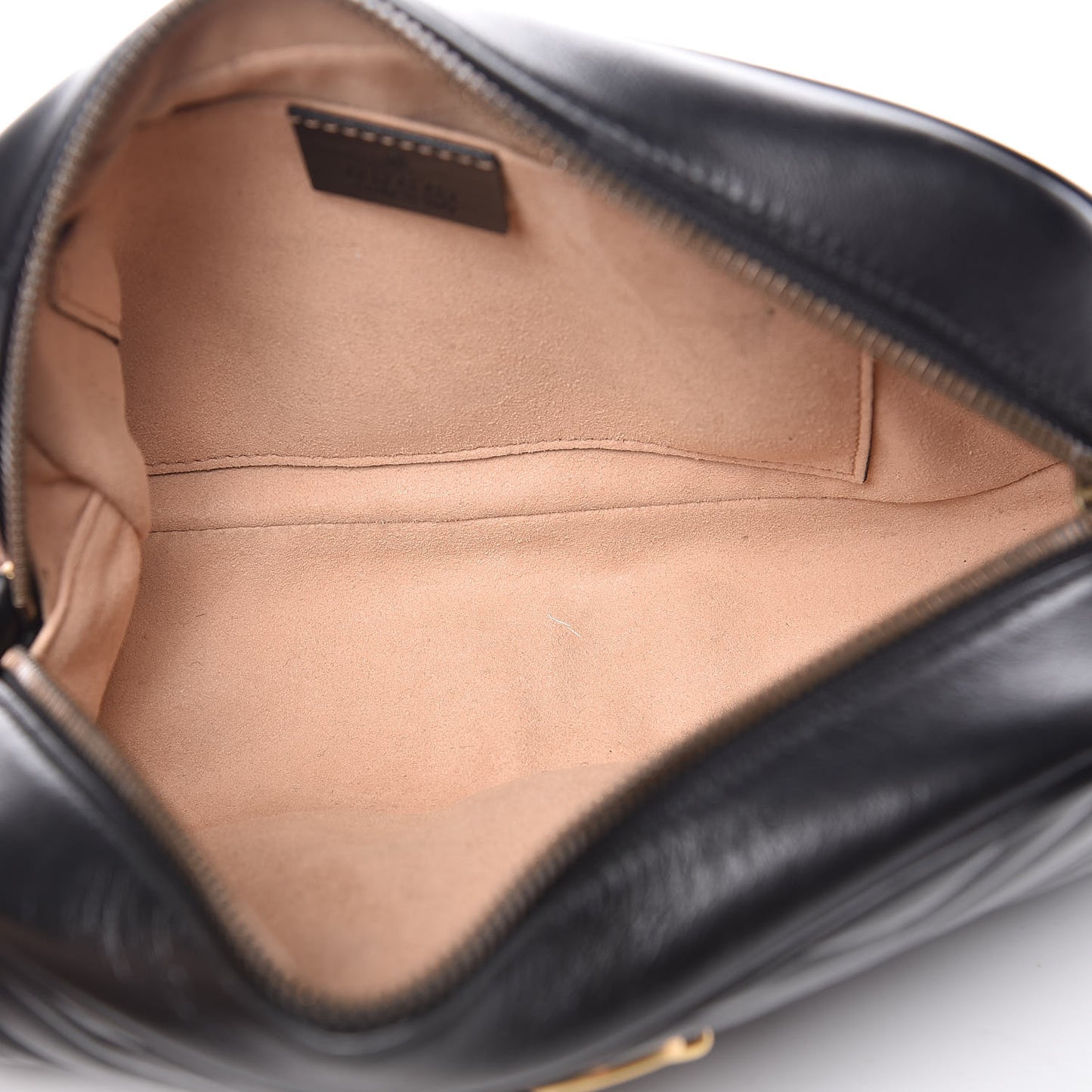 Calfskin Matelasse Small GG Marmont Chain Shoulder Bag Black