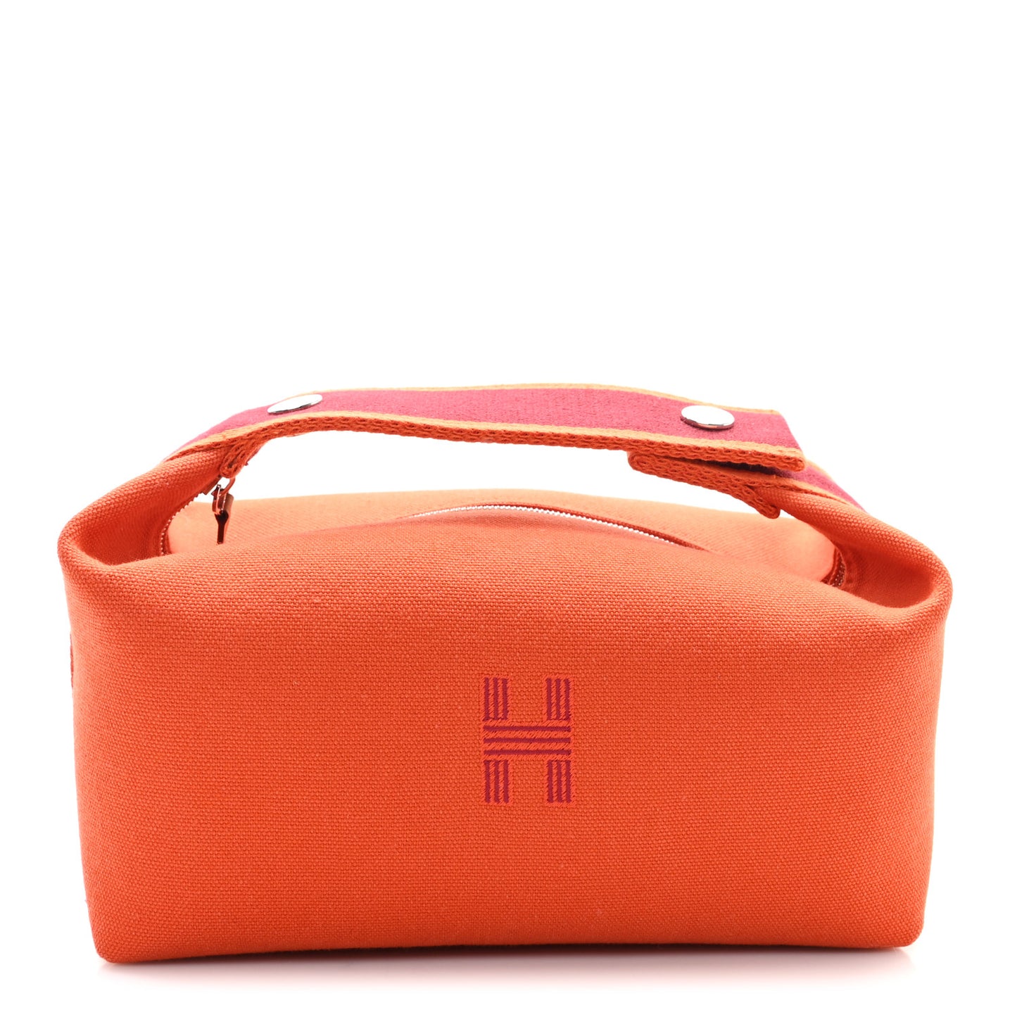 Canvas Small Bride-A-Brac Pouch Orange Burgundy