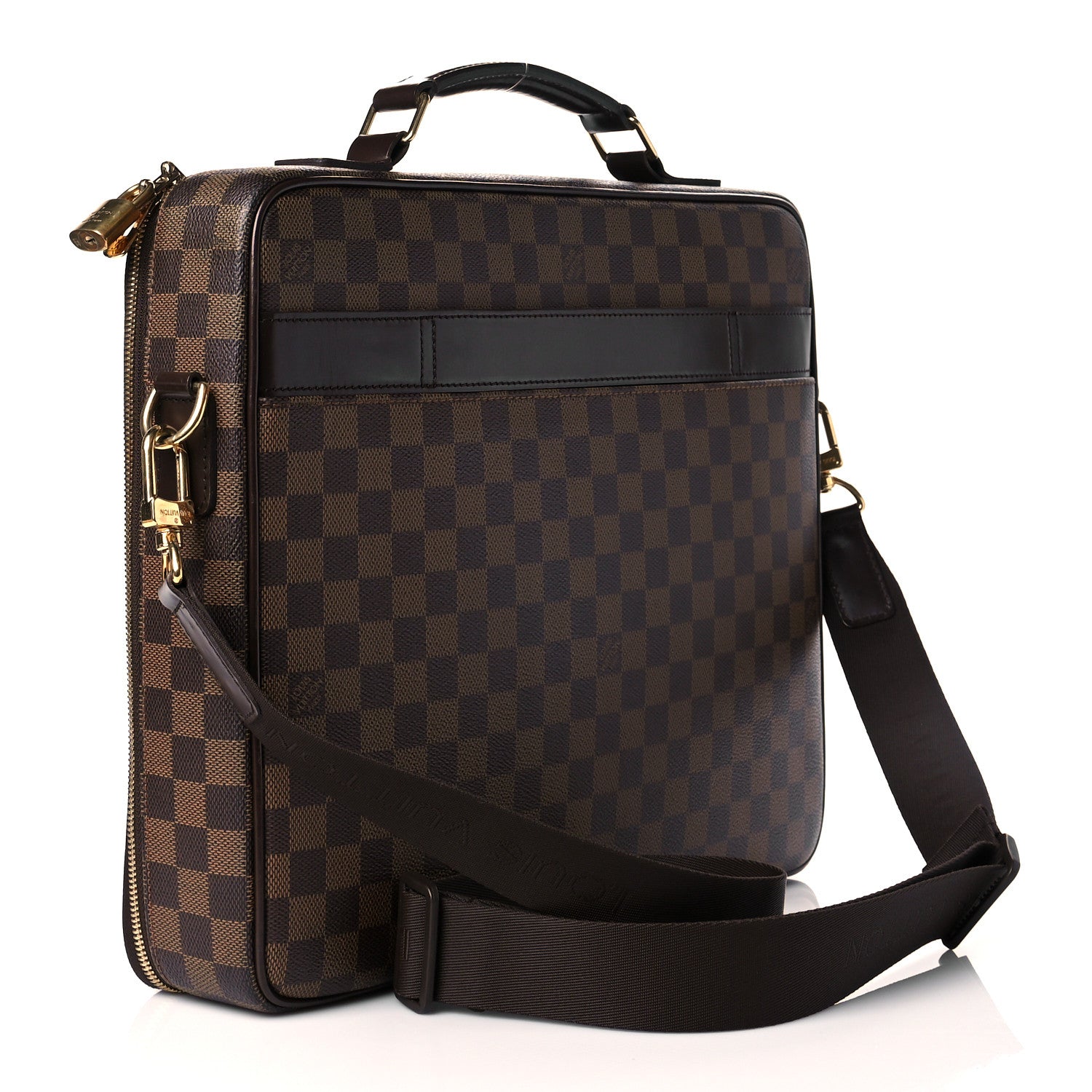 Louis Vuitton Damier Ebene Porte Ordinateur Sabana NM Computer Case 3 of 9