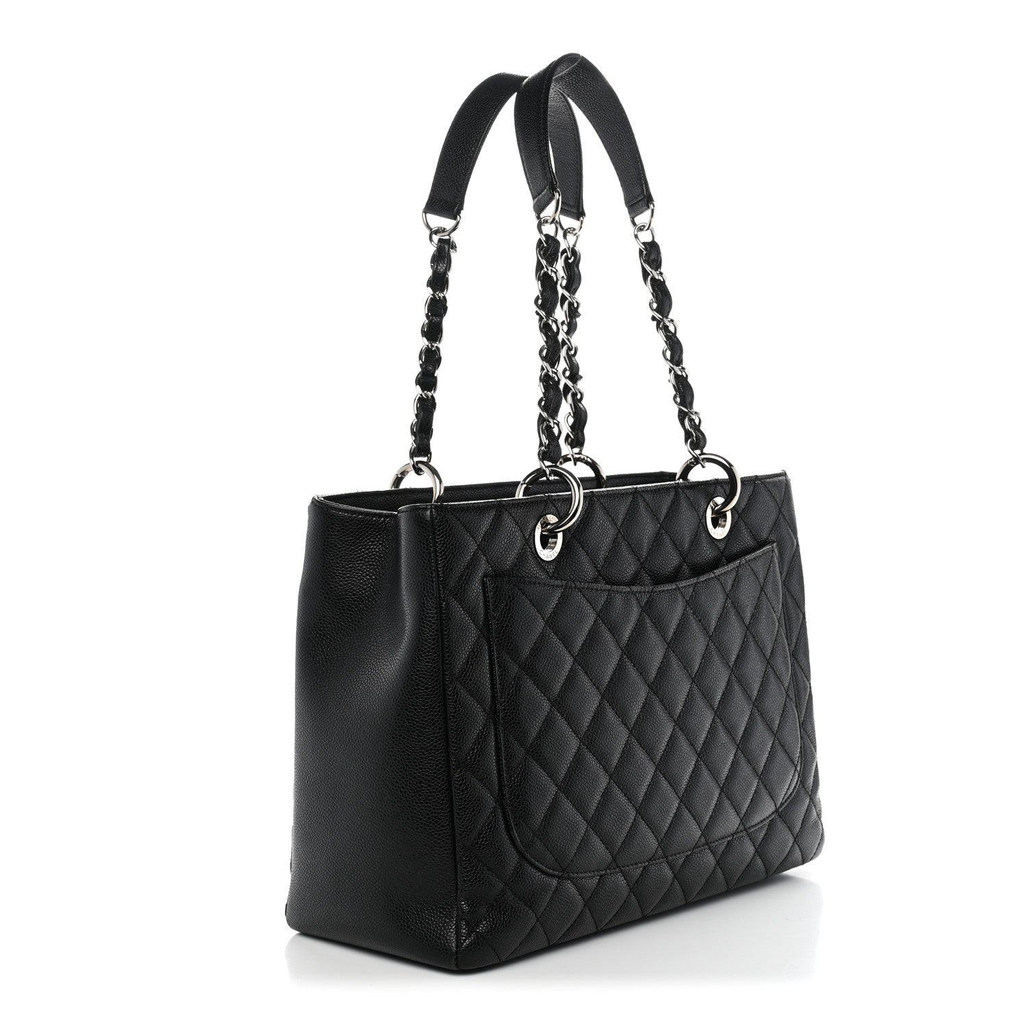 Chanel Caviar Quilted Grand Shopping Tote GST Black 3 of 11