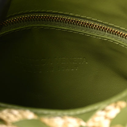 Bottega Veneta Nappa Raffia Intrecciato Small Hop Green Natural 6 of 9