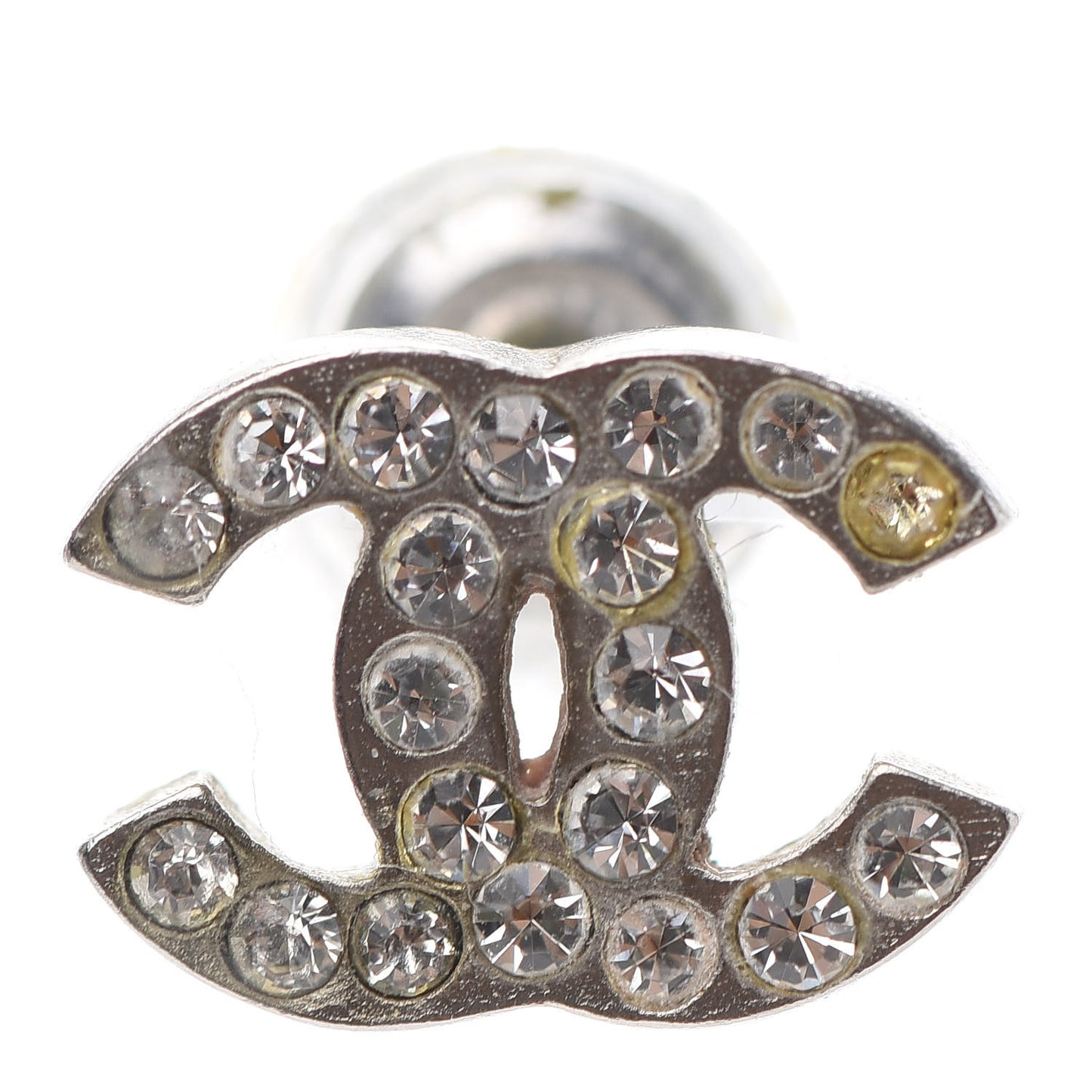 Crystal Mini Timeless CC Earrings Silver