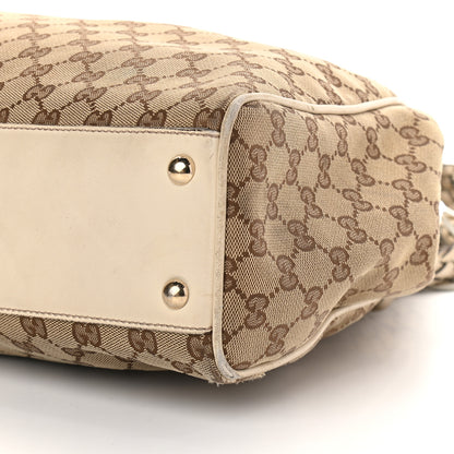Gucci Monogram Peggy Braided Tote Off White 6 of 12