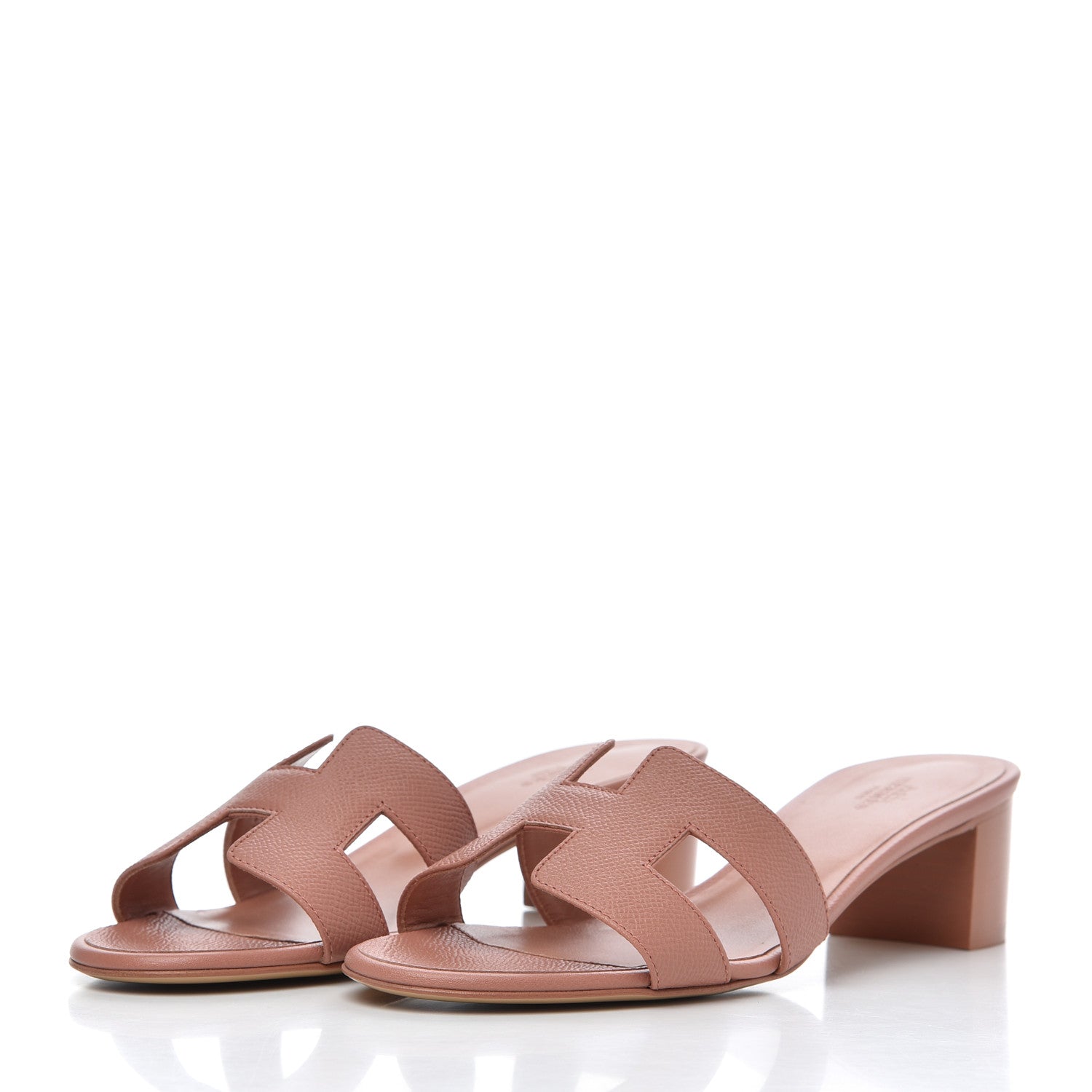 Hermes Epsom Oasis Sandals 38 Bois De Rose 3 of 13