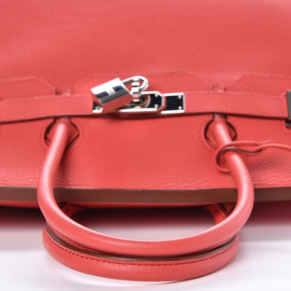 Hermes Taurillon Clemence Birkin 35 Bougainvillea 32 of 33