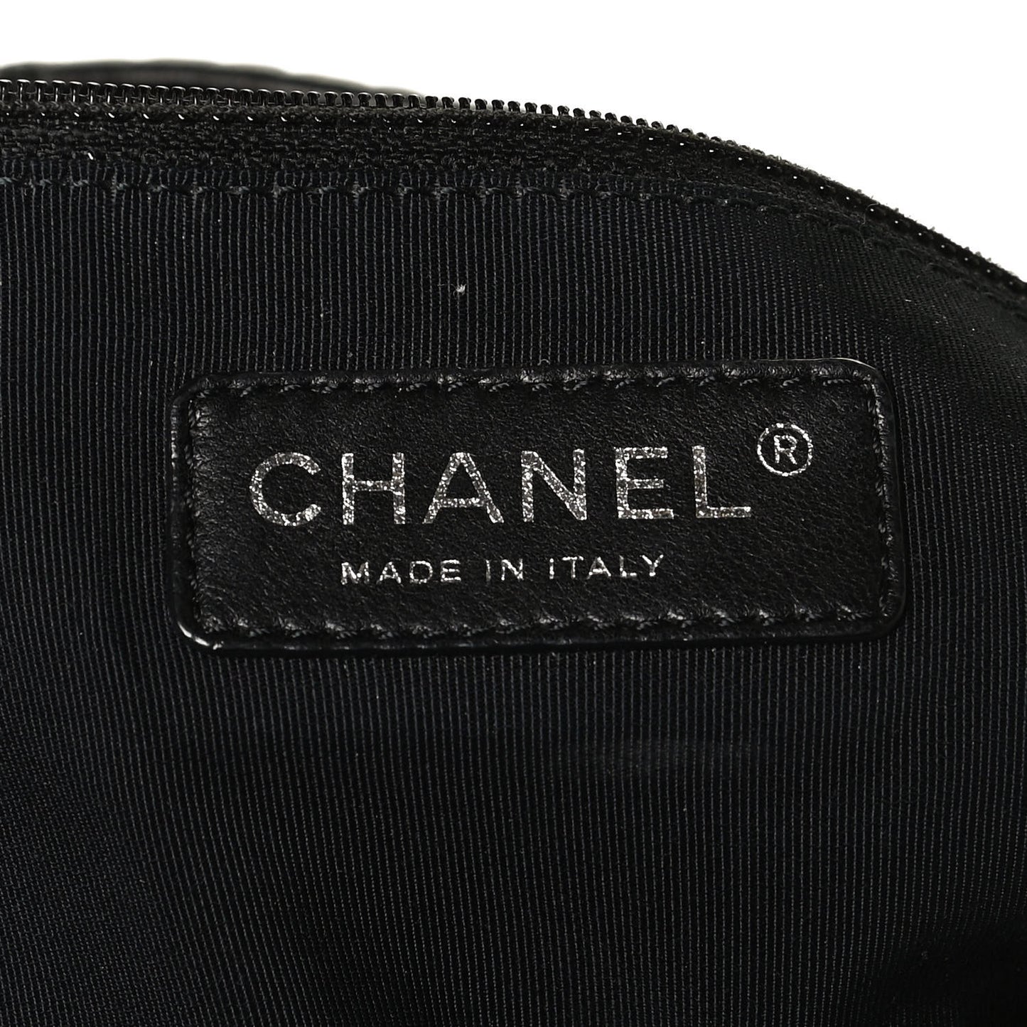 Metallic Calfskin Quilted Large Chain Me Hobo Dark Grey