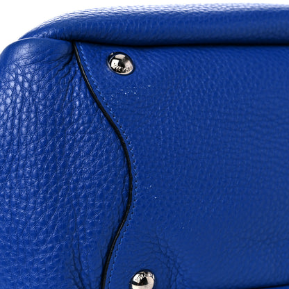 Prada Vitello Daino Side Pocket Hobo Azzurro 10 of 16