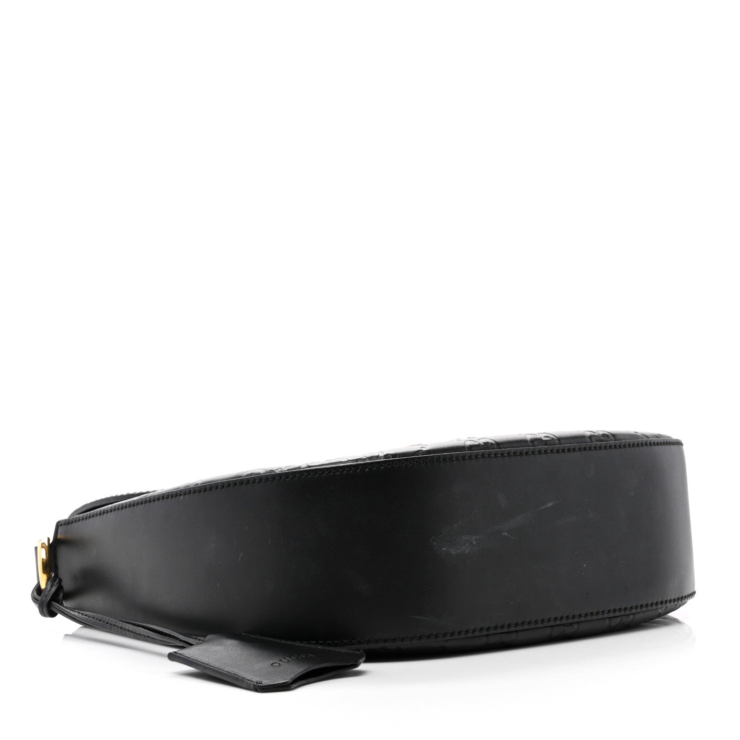 Gucci Guccissima Web Medium Padlock Messenger Shoulder Bag Black 4 of 10