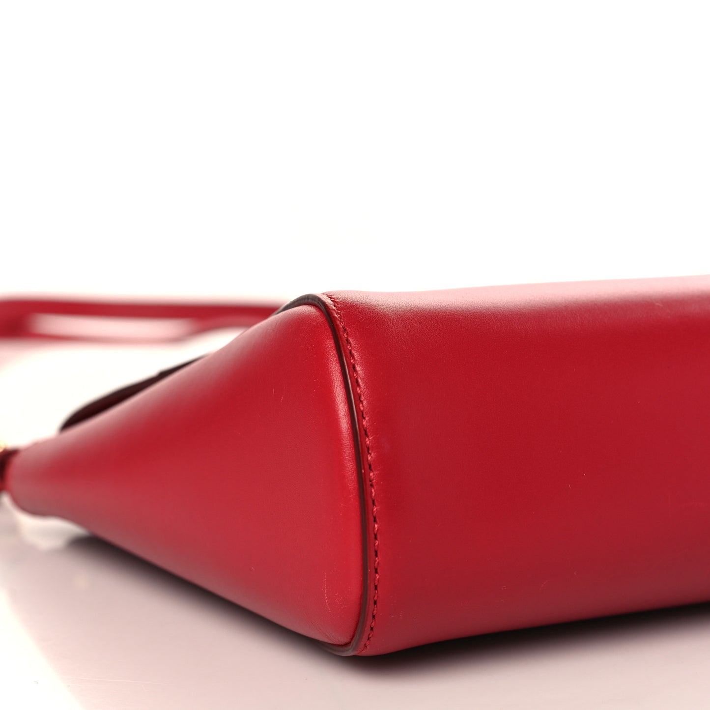 Calfskin Abbey Crossbody Shoulder Bag Red