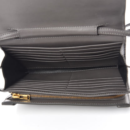 Tom Ford Calfskin Wallet On Crossbody Strap Grey 7 of 11