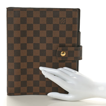 Louis Vuitton Damier Ebene Large Ring Agenda Cover 2 of 9