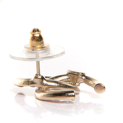 Chanel Crystal Baguette CC Earrings Gold Multicolor 3 of 5