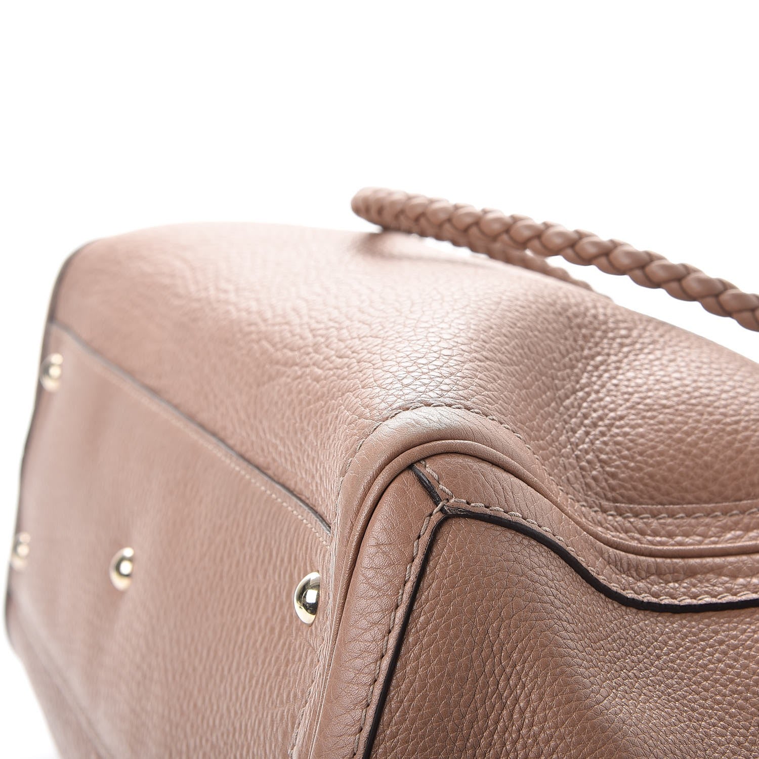 Gucci Pebbled Calfskin Medium Bella Tote Rose Beige 11 of 12