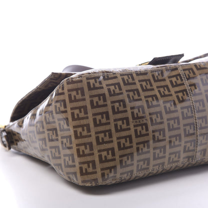 Fendi Vinyl Zucchino Mama Baguette Tobacco 7 of 9