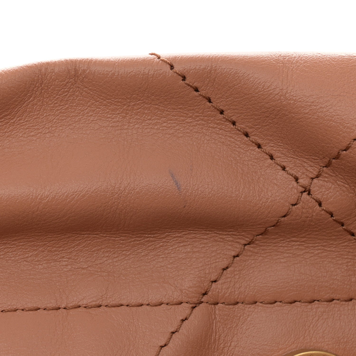 Chanel Shiny Calfskin Quilted Small Chanel 22 Camel 12 of 12