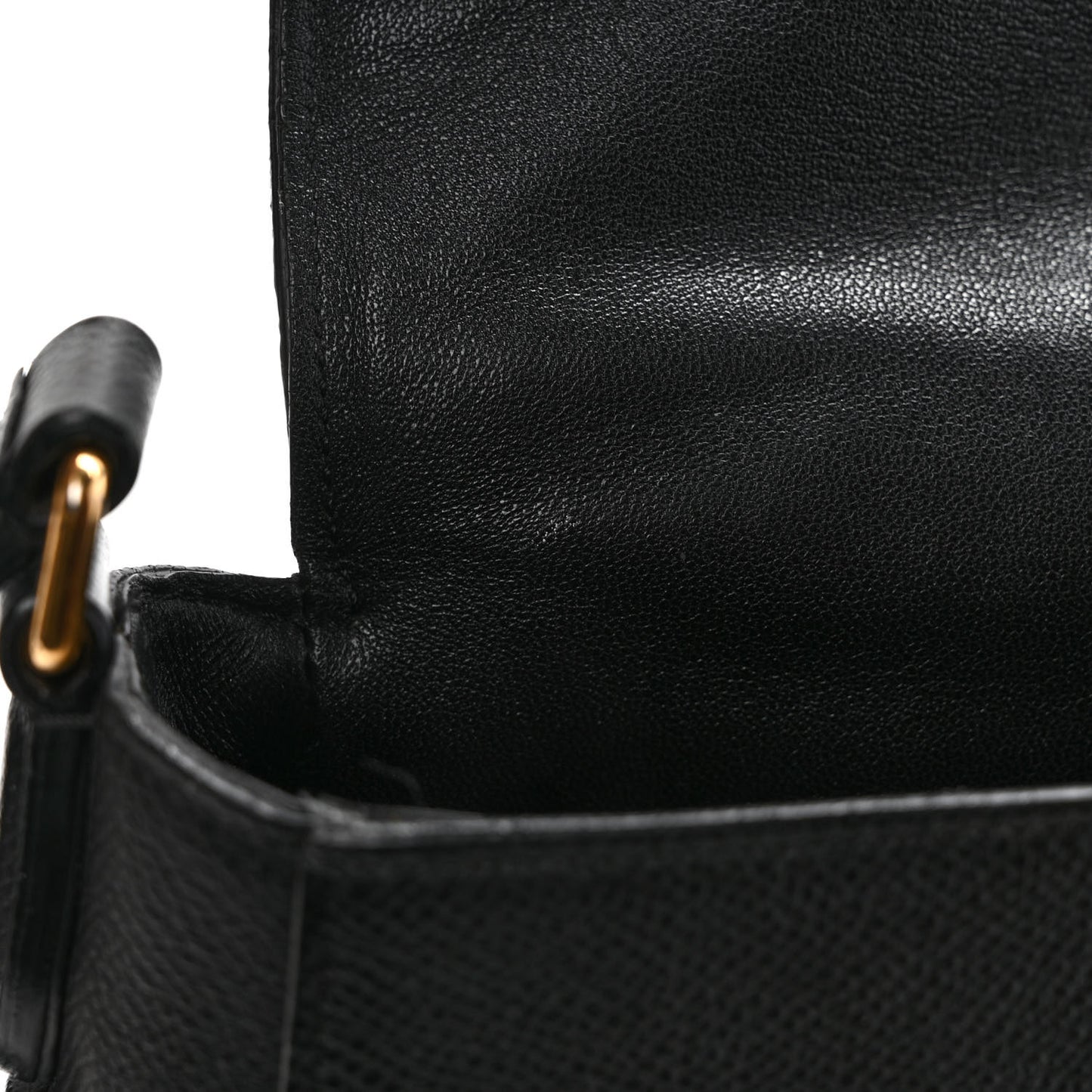 Grained Calfskin Medium Trotteur Black