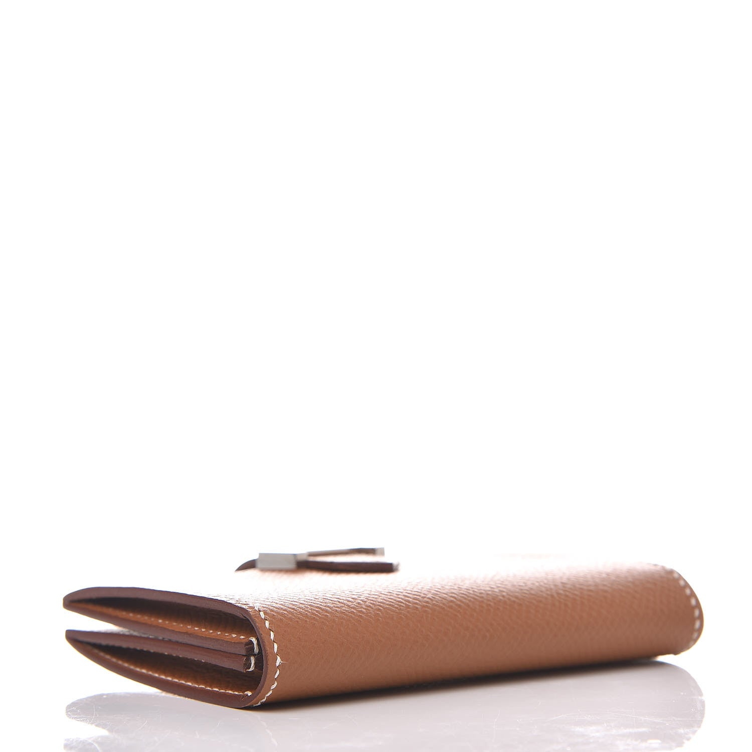 Hermes Epsom Bearn Card Holder Wallet Gold 4 of 10