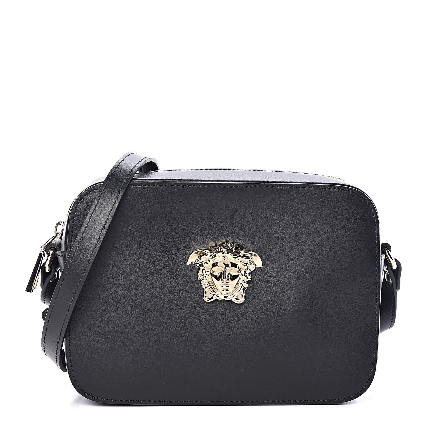 Versace Calfskin Palazzo Camera Bag Black 1 of 9
