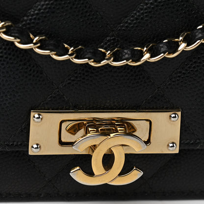Chanel Caviar Quilted Golden Class Wallet On Chain WOC Black 14 of 15